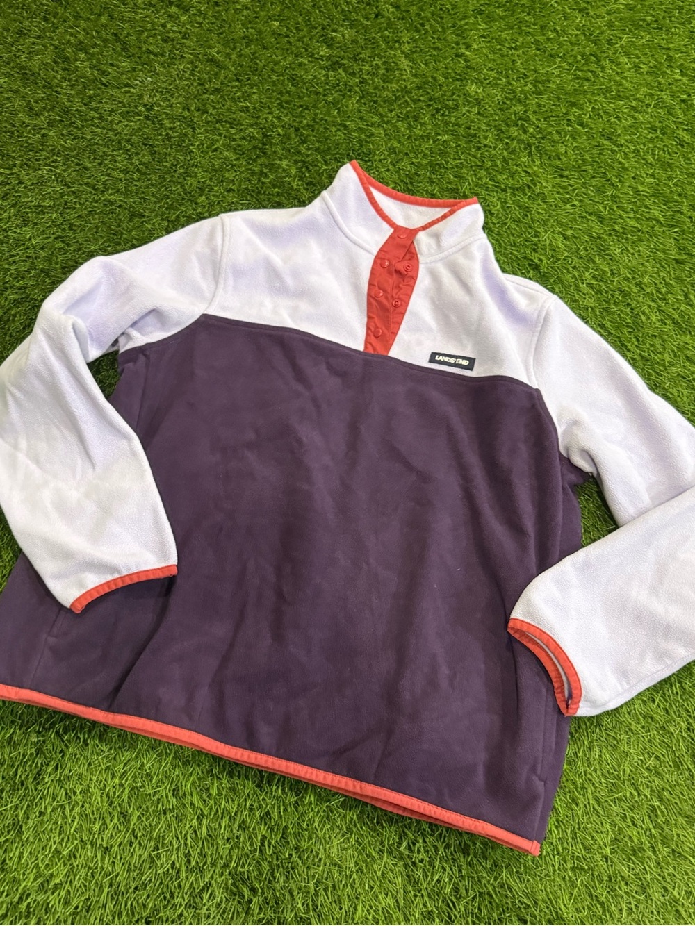 Lands End 1/4 Snap Fleece Pullover